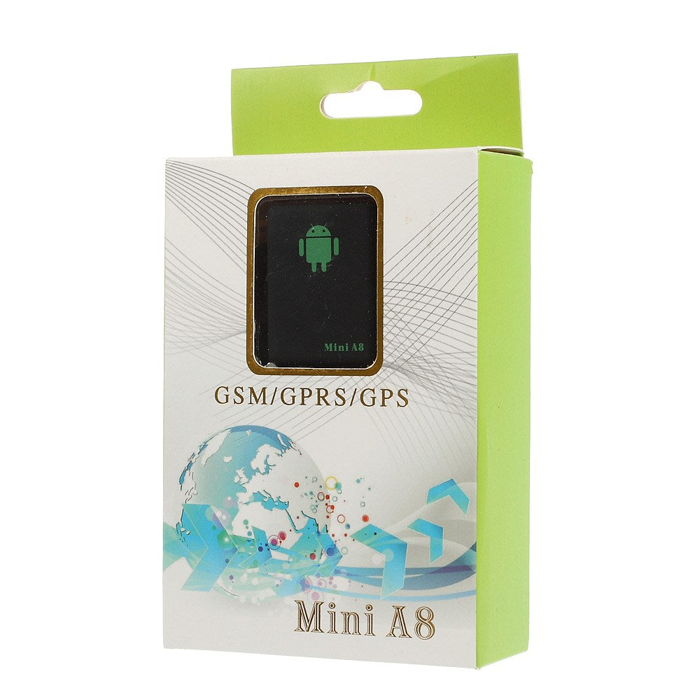 Mini A8 Real Time GPS Monitor Tracker w/ SOS Emergency Call GSM / GPRS / GPS - Black