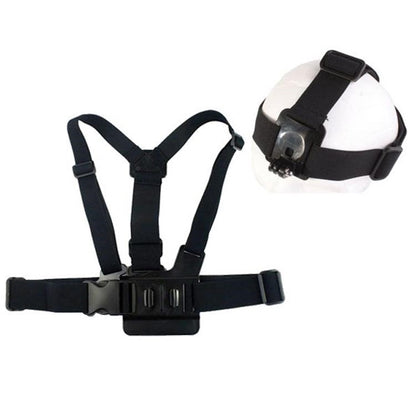 Elastic Chest Strap with Head Band for GoPro Hero3+/3/2/1