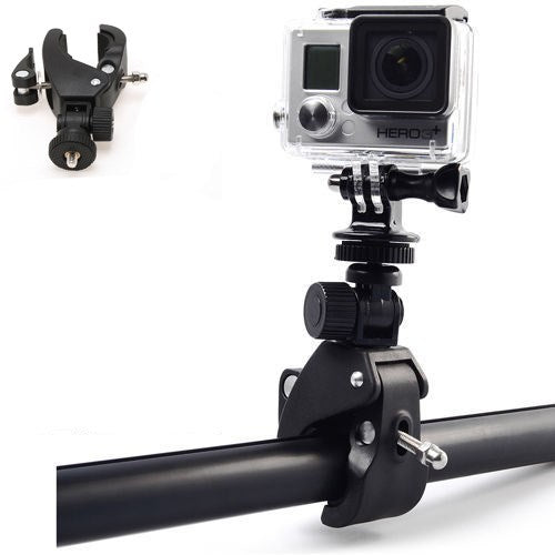 Motorcycle Bicycle Handlebar Mount Clamp for Gopro Hero 3+ 3 2 1 Camera