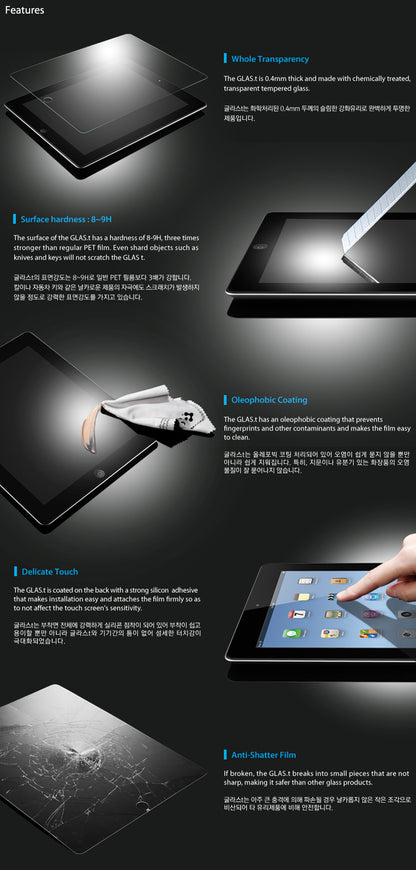 New Explosion-proof Tempered Glass Film LCD Screen Protector for iPad Mini / iPad Mini with Retina display