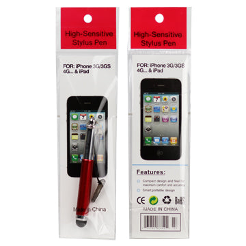 Universal Retractable Capacitive Soft Stylus Touch Pen for iPhone iPad iPod HTC