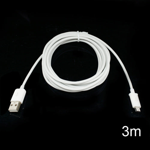 White 3M Micro USB 5Pin to USB 2.0 High Speed Data Charge Cable for Samsung HTC Nokia Sony LG Huawei