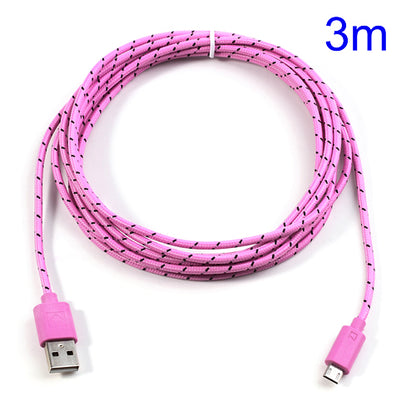 3M Nylon Woven MicroUSB Data Charge Cable for Samsung HTC LG Nokia Sony etc