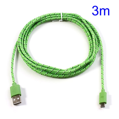 3M Nylon Woven MicroUSB Data Charge Cable for Samsung HTC LG Nokia Sony etc