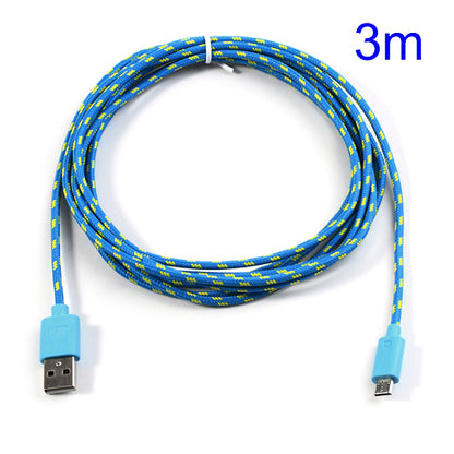 3M Nylon Woven MicroUSB Data Charge Cable for Samsung HTC LG Nokia Sony etc