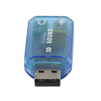 USB 2.0 to 3D Audio Sound Card Adapter Virtual 5.1 Channel