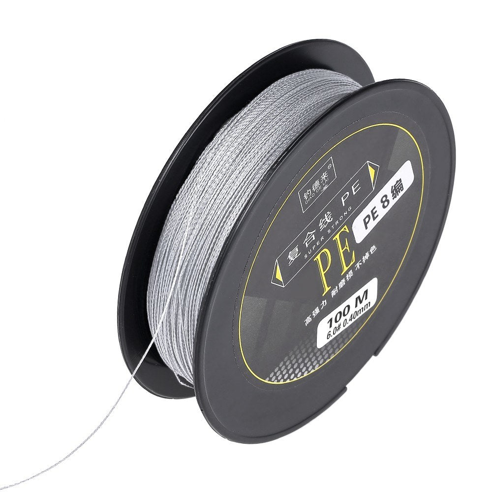 100M Fishing Line Strong Abrasion 4 Strands Braided PE Fishing Line Wire Fishing Accessory