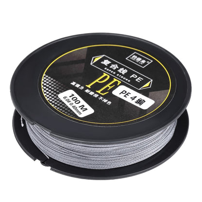 100M Fishing Line Strong Abrasion 4 Strands Braided PE Fishing Line Wire Fishing Accessory