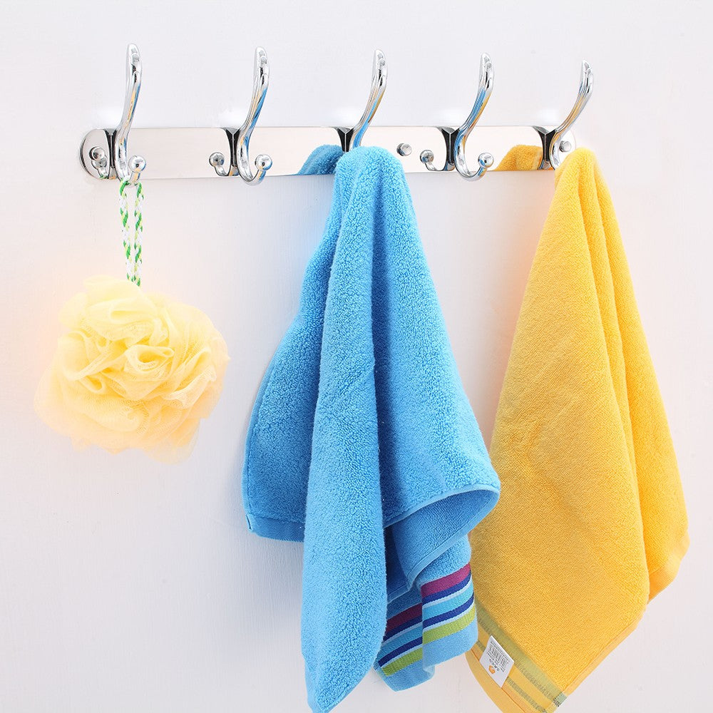 Wall Mounted Stainless Steel Hook Rack Cloth Hat Coat Hanger