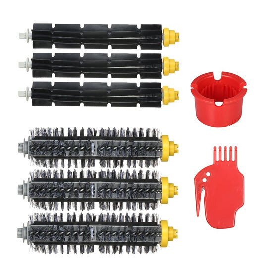 8PCS/Pack Replacement Accessories Kit for iRobot Roomba 600 & 700 Series 690 691 694 650 651 664 615 601 630 700 760 770 780 790 Vacuum Cleaner (Bristle Brush + Flexible Brush + Cleaning Tool)