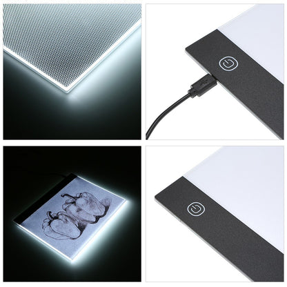 LED Graphic Tablet Writing Painting Light Box Tracing Drawing Board A4 Copy Table 235x330mm [CE Certified]