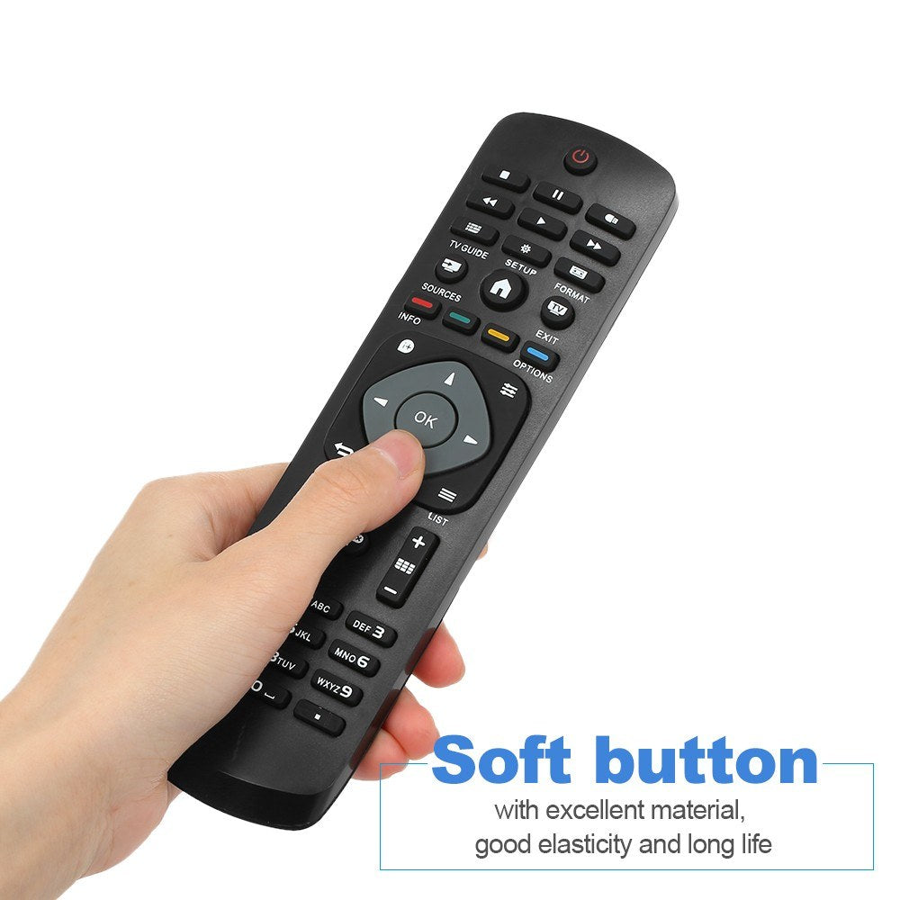 Universal TV Remote Control Wireless Smart Controller for PHILIPS LCD TV Smart Digital HDTV - Black