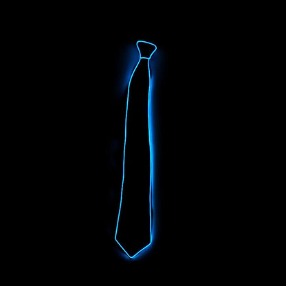 Wire Tie Flashing Cosplay LED Tie Costume Necktie Glowing DJ Bar Dance Carnival Party Masks Cool Props