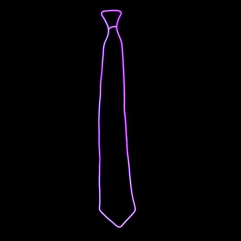 Wire Tie Flashing Cosplay LED Tie Costume Necktie Glowing DJ Bar Dance Carnival Party Masks Cool Props