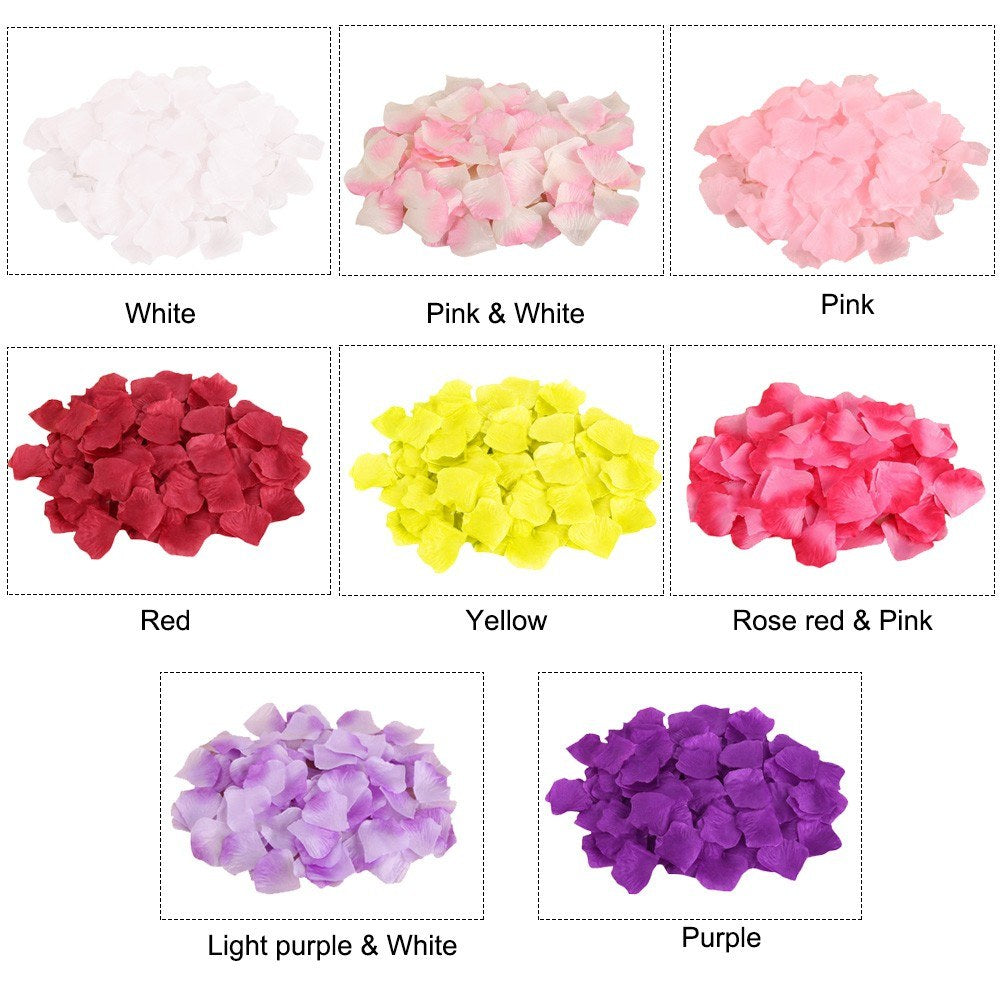 Non-real Flower Petals Silk Rose Artificial Petals for Wedding Party Decorations