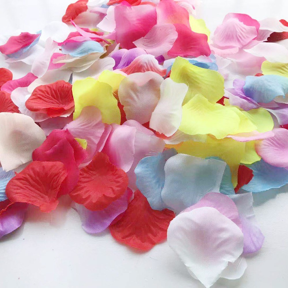 Non-real Flower Petals Silk Rose Artificial Petals for Wedding Party Decorations