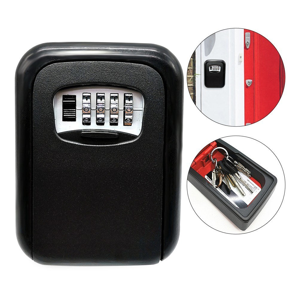 4-Digit Combination Lock Box Key Storage Lock Box Key Safe Box Security Key Holder