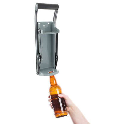 16oz Wall Mounted Home Dispensing Can Crusher Beer Soda Cans Smasher Bottle Crushing Recycling Tool with Built-In Bottle Opener