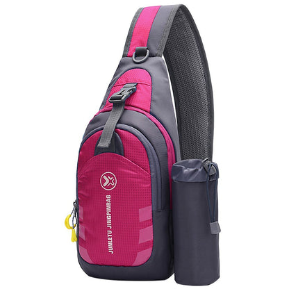 Men Women Chest Crossbody Bag Sling Backpack Travel Sports Gym Daypack Shoulder Bag