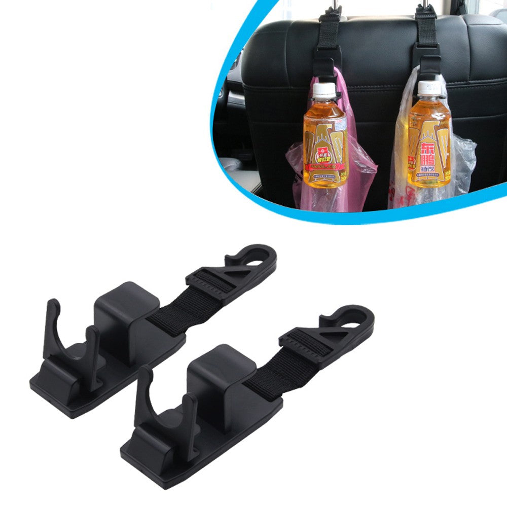 2Pcs/Set Universal Car Headrest Hooks Auto Back Seat Hanger Easy Installation Storage Bottle Holder