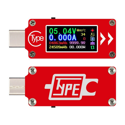 TC64 Type-C Color LCD Display USB Voltmeter Ammeter Voltage Current Meter Multimeter Battery PD Recharge Power Bank USB Tester