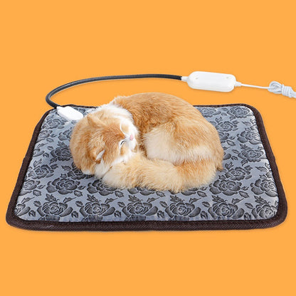 Pet Heating Pad Pet Winter Warmer Anti-Bite Tube Anti-Dirty Mat Bed Blanket Waterproof Electric Bed Mat for Dogs Cats