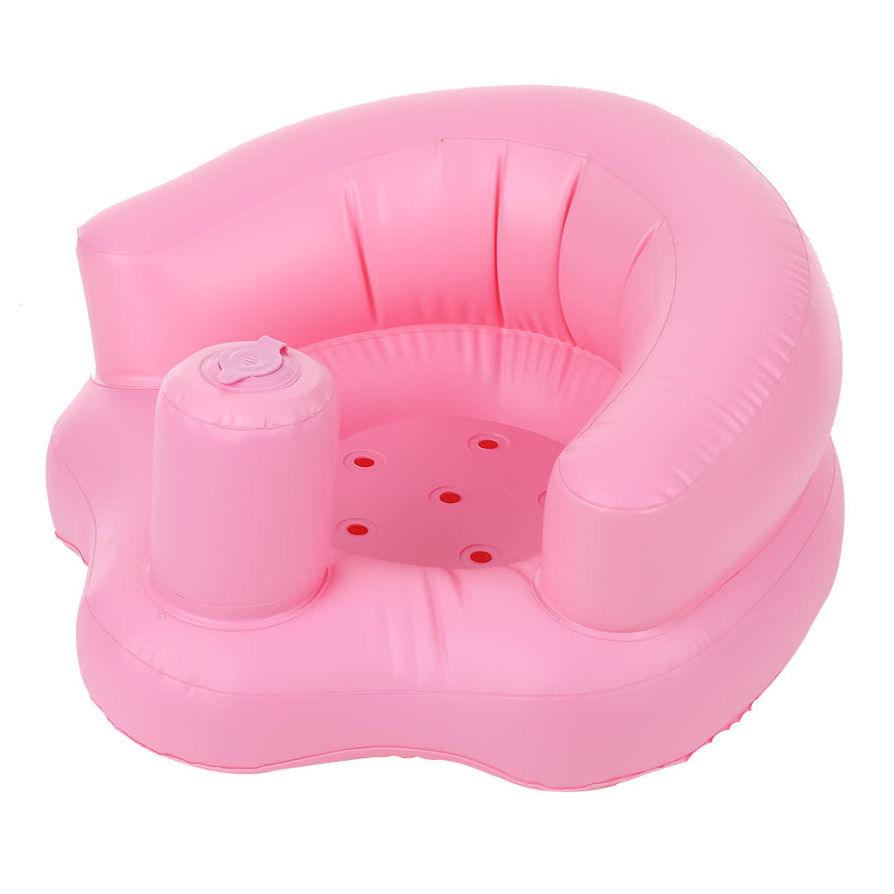 Baby Inflatable Seat Portable Summer Toddler Beach Chair Infant Support PVC Sofa for 5-24 Months Toddlers