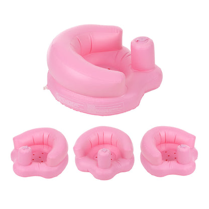 Baby Inflatable Seat Portable Summer Toddler Beach Chair Infant Support PVC Sofa for 5-24 Months Toddlers