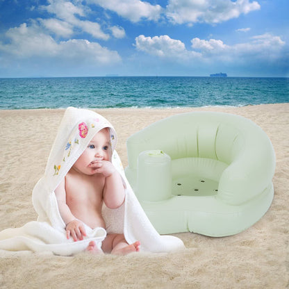 Baby Inflatable Seat Portable Summer Toddler Beach Chair Infant Support PVC Sofa for 5-24 Months Toddlers