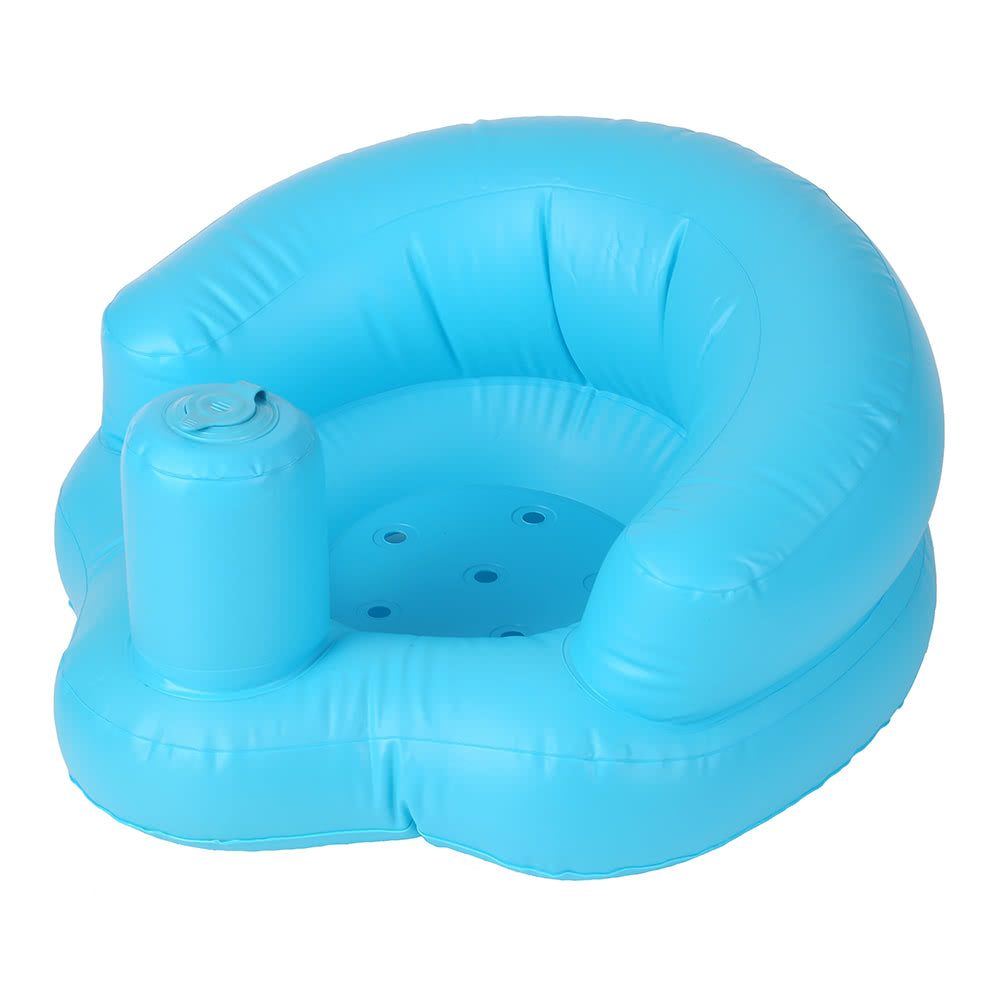 Baby Inflatable Seat Portable Summer Toddler Beach Chair Infant Support PVC Sofa for 5-24 Months Toddlers