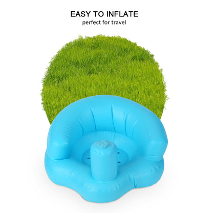 Baby Inflatable Seat Portable Summer Toddler Beach Chair Infant Support PVC Sofa for 5-24 Months Toddlers