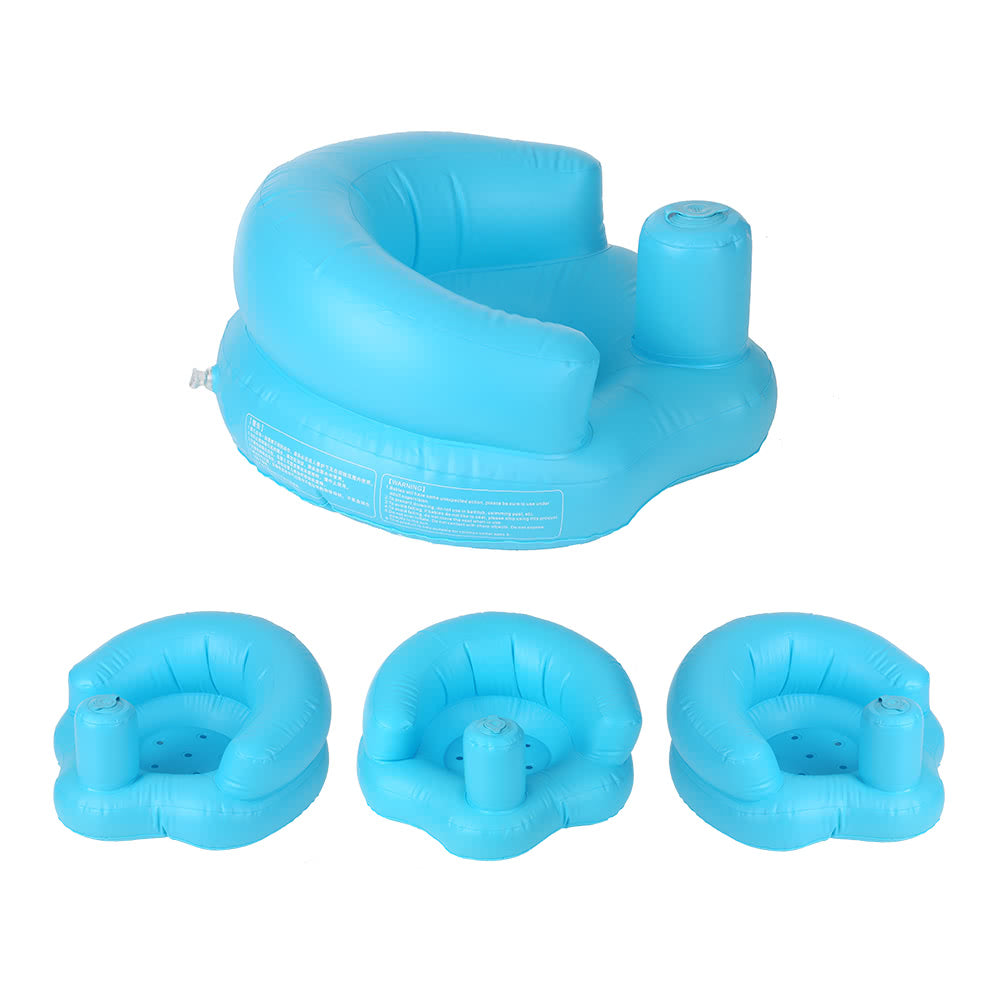 Baby Inflatable Seat Portable Summer Toddler Beach Chair Infant Support PVC Sofa for 5-24 Months Toddlers