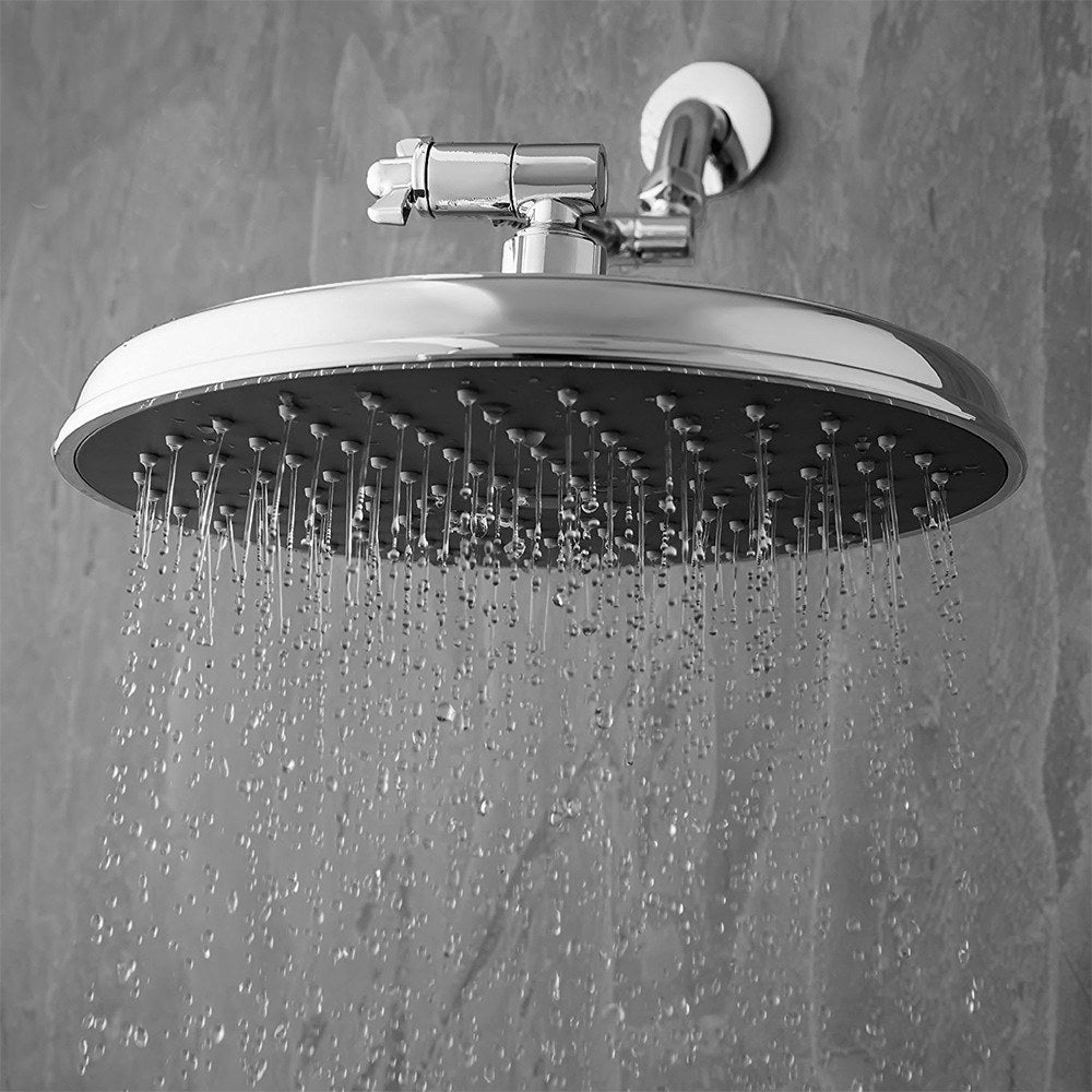 9-inch Round Rain Shower Head with Angle Adjustable Shower Head