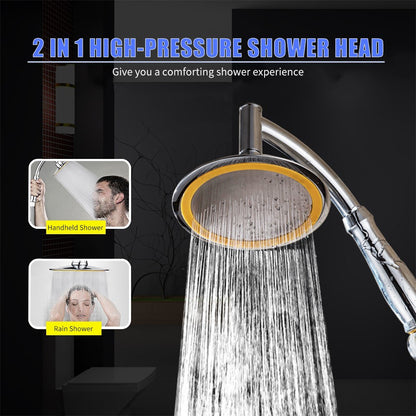 6-inch Rain 360Â°Rotatable Adjustable Bathroom Rain Spray  Bath Handheld Shower Head