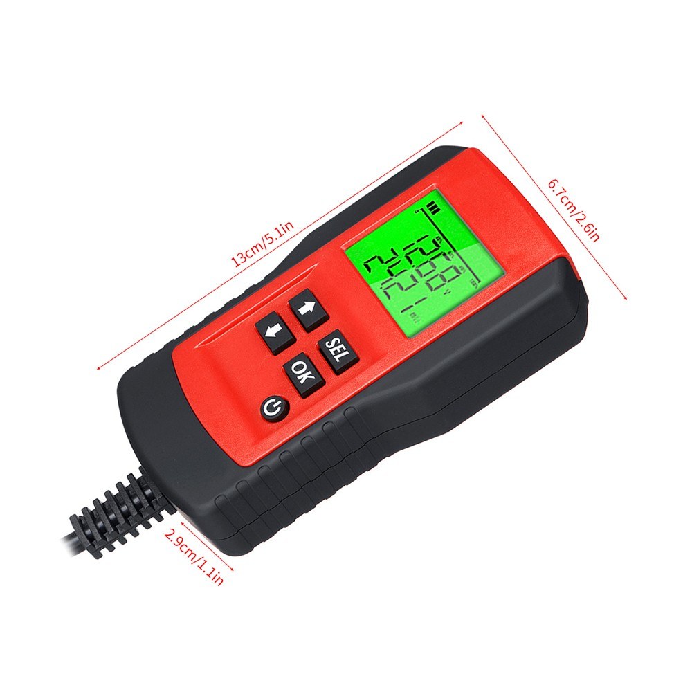 Battery Life Percentage Analyzer Voltage Resistance and Deep Cycle Battery Tester