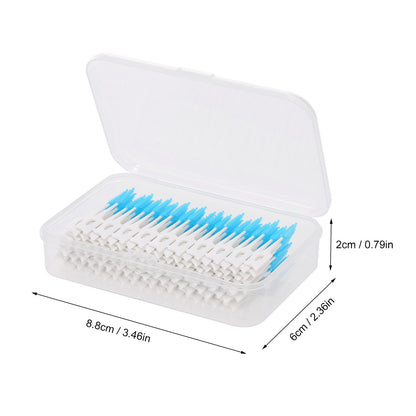 160Pcs/Set Soft Silicone Toothpick Double-ended Tooth Picks Dental Floss Interdental Brush Portable Teeth Stick Dental Hygiene Tools