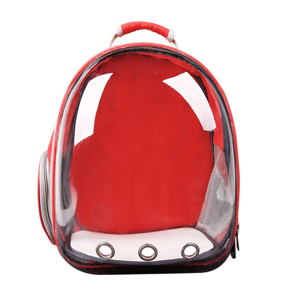 Pet Transparent Backpack Carrier Dog Cat Breathable Outdoor Travel Carrying Bag