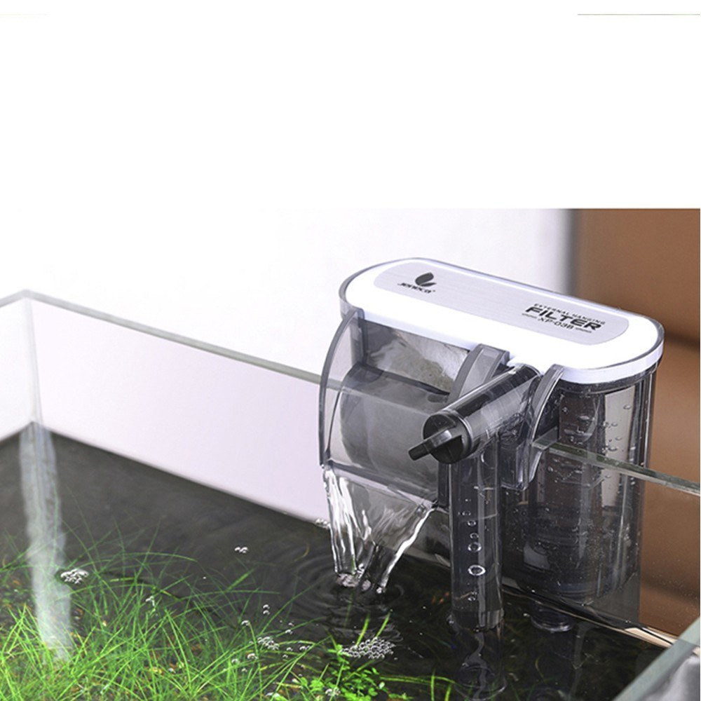 Fish Tank Filter Aquarium External Filter Waterfall Suspension Oxygen Pump Submersible Hanging Fliter