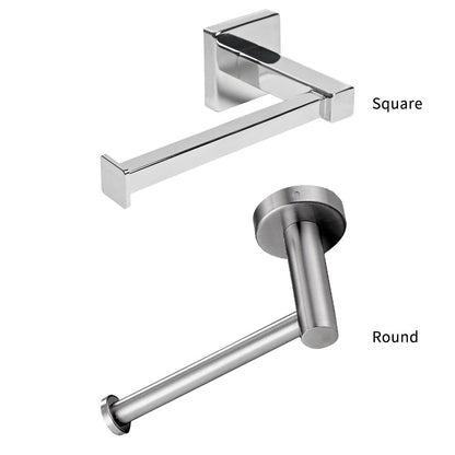 Toilet Paper Holder Polished Chrome Stainless Steel Toilet Roll Holder for Bathroom, Kitchen, Washroom Wall Mount