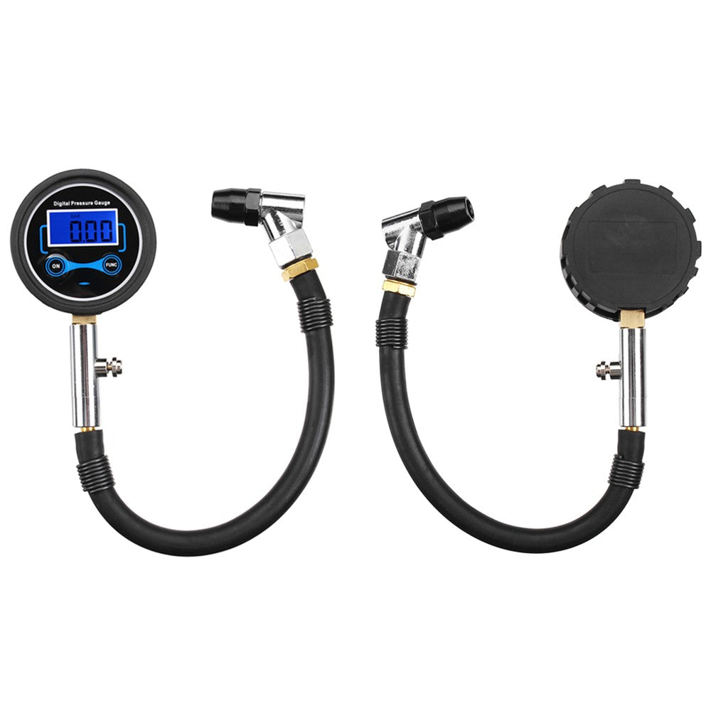 4 Units Switchable Digital LCD Tyre Tire Air Pump Pressure Gauge Tester