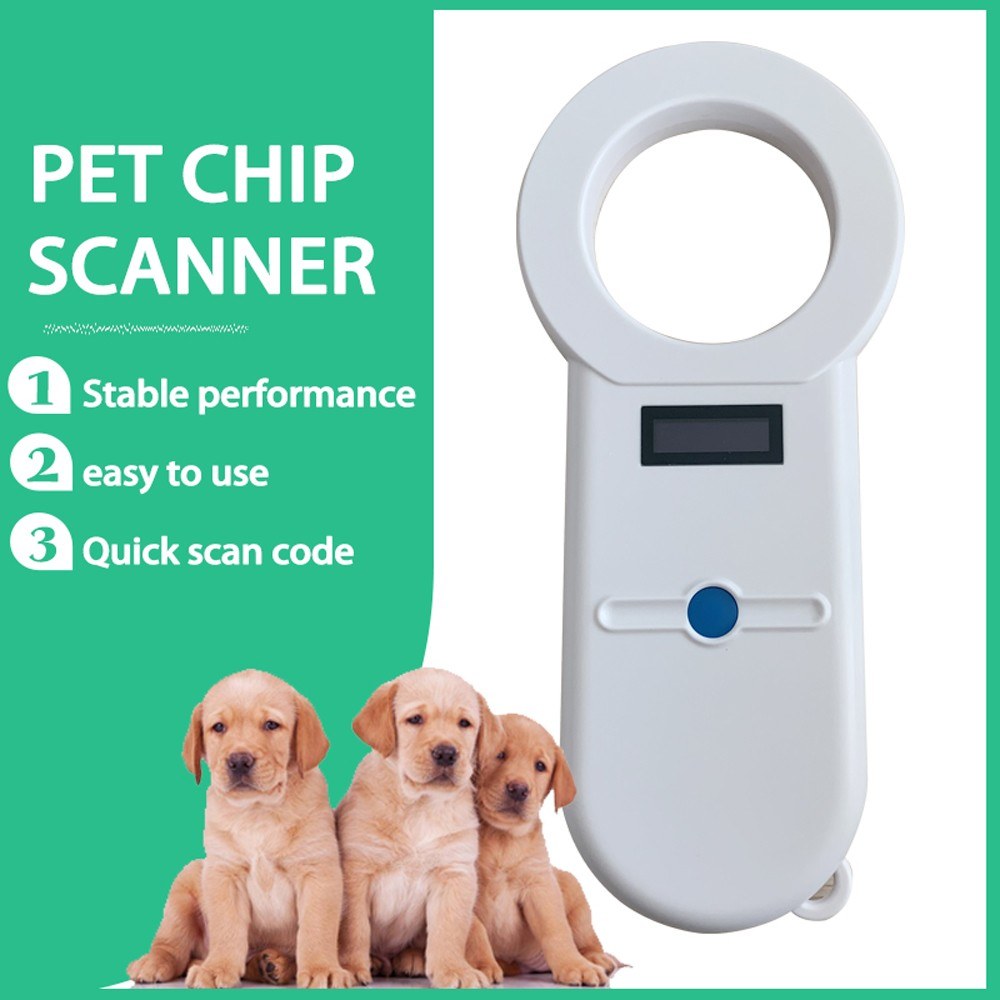 USB Charging Sensitive Digital Handheld Pet Scanner ISO11784/5 Animal Pet ID Reader Chip Transponder Microchip Scanner for Dog Cat Horse