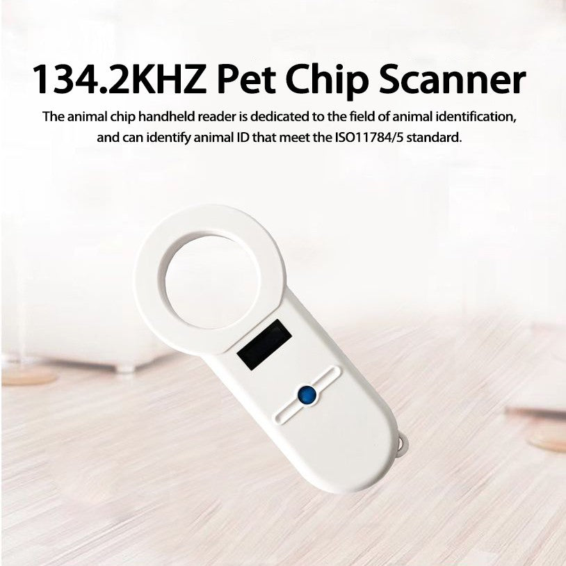 USB Charging Sensitive Digital Handheld Pet Scanner ISO11784/5 Animal Pet ID Reader Chip Transponder Microchip Scanner for Dog Cat Horse