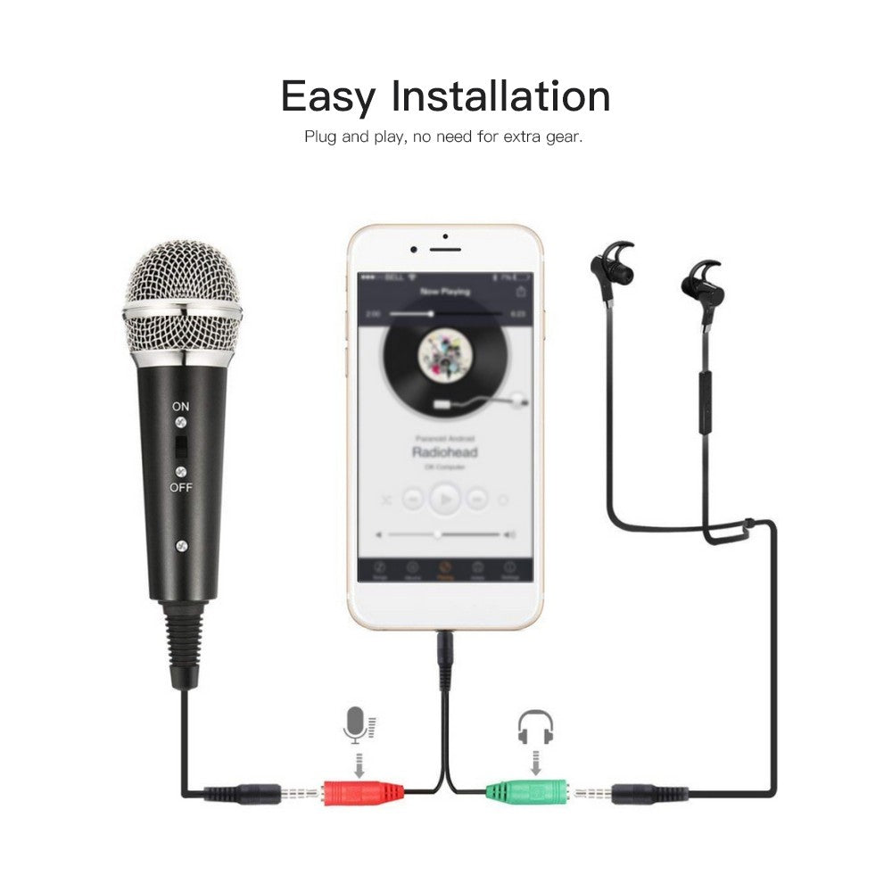 Video Microphone Kit with Mic Tripod Shock Mount Pop Filter Windshield Adapter Cable 3.5mm Plug