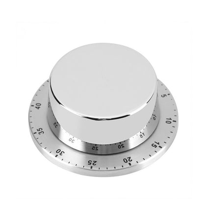 60MIN Stainless Steel Countdown Mechanical Magnetic Timer Quiet Counting For Cooking Baking Washing etc.