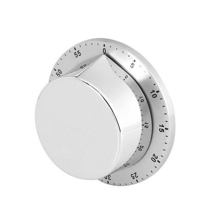 60MIN Stainless Steel Countdown Mechanical Magnetic Timer Quiet Counting For Cooking Baking Washing etc.