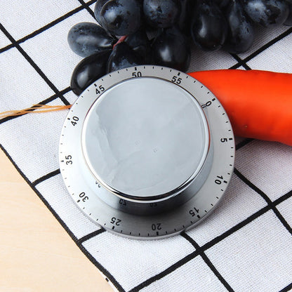 60MIN Stainless Steel Countdown Mechanical Magnetic Timer Quiet Counting For Cooking Baking Washing etc.