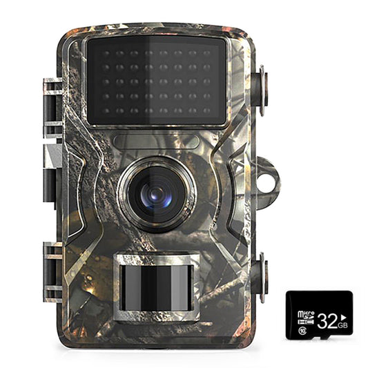 12MP 1080P Wildlife Hunting Trail and Game Camera with TF Card Motion Activated Security Camera IP66 Waterproof Outdoor Infrared Night Vision Hunting Scouting Camera