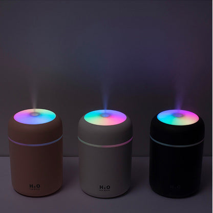 300mL Car Mist Humidifier Diffuser Portable Colorful Night Light Quiet Auto-Shut Off 2 Mist Modes Humidifier Essential Oil Diffuser