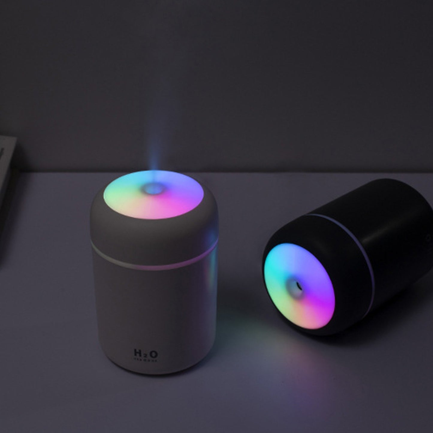 300mL Car Mist Humidifier Diffuser Portable Colorful Night Light Quiet Auto-Shut Off 2 Mist Modes Humidifier Essential Oil Diffuser