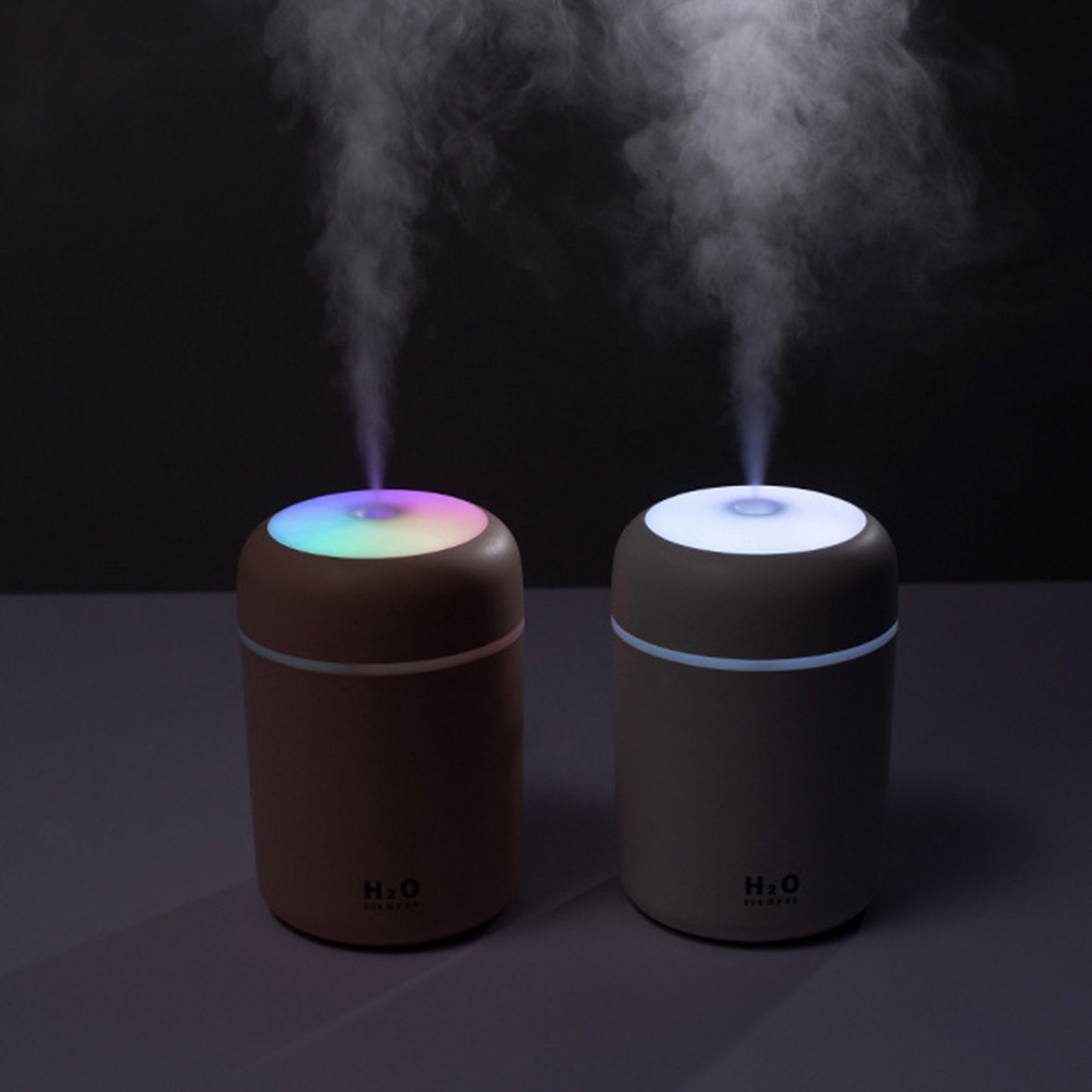 300mL Car Mist Humidifier Diffuser Portable Colorful Night Light Quiet Auto-Shut Off 2 Mist Modes Humidifier Essential Oil Diffuser